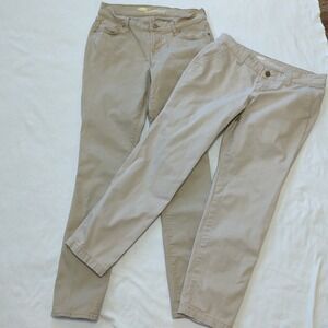 Lot Of Two Pairs Old Navy Women's Size 2 Khaki School Uniform‎ Pants 172